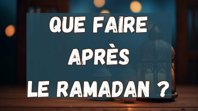 Lire la suite à propos de l’article Le Ramadan est fini… et maintenant?